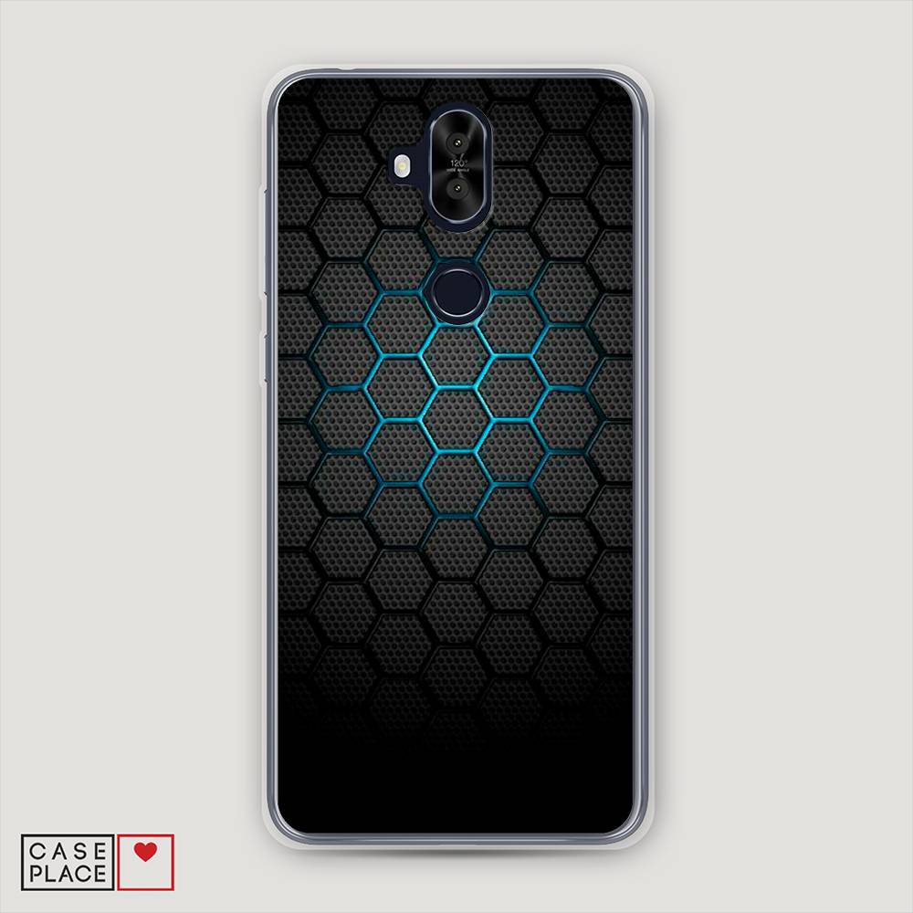 фото Чехол awog "бирюзовые соты" для asus zenfone 5 lite (zc600kl)