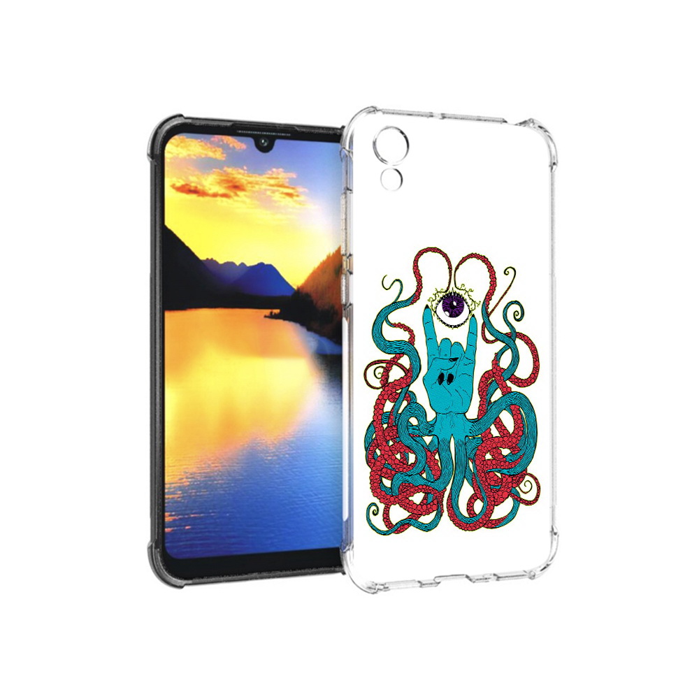 

Чехол MyPads Tocco для Huawei Y5 осьминог-рука абстракция, Прозрачный, Tocco