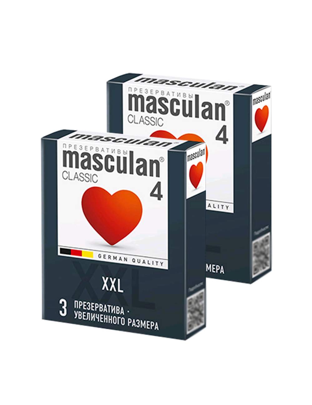 Презервативы Masculan 4 XXL увеличенного размера, 6 шт розовый