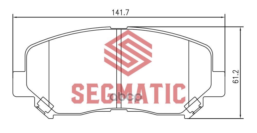 

Колодка Торм Диск Пер Mazda Cx-5 2.0 2012- Mazda SEGMATIC SGBP2582