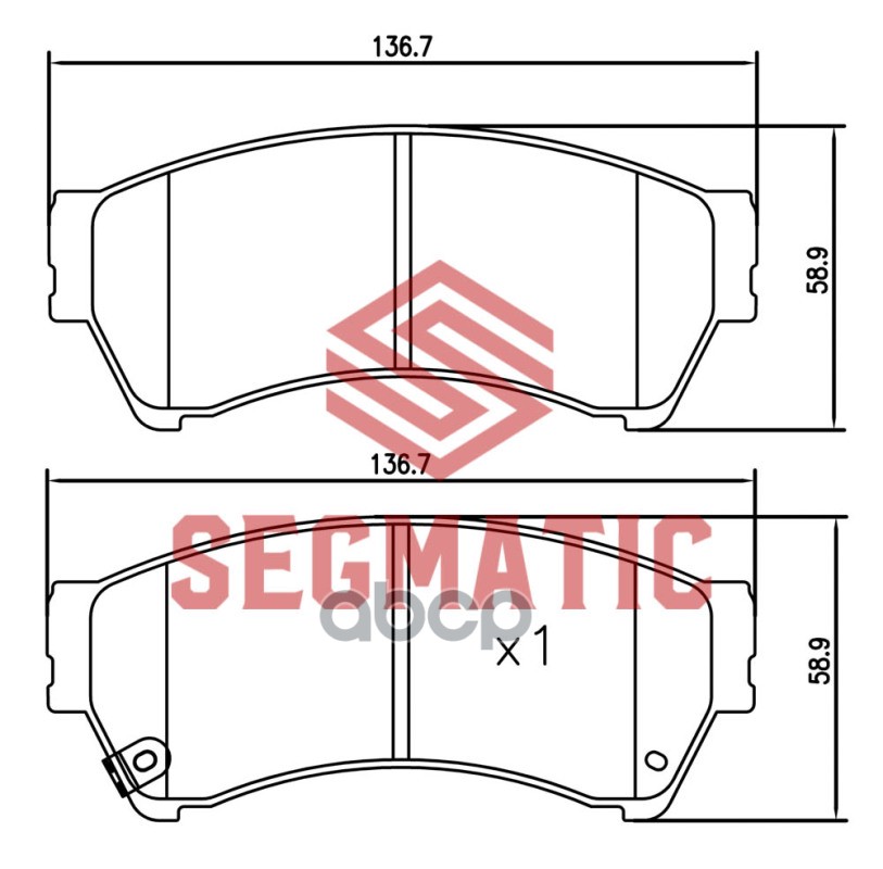 

Колодка Торм Диск Пер Mazda 6 2.0 2007- Mazda 6 2 SEGMATIC SGBP2615