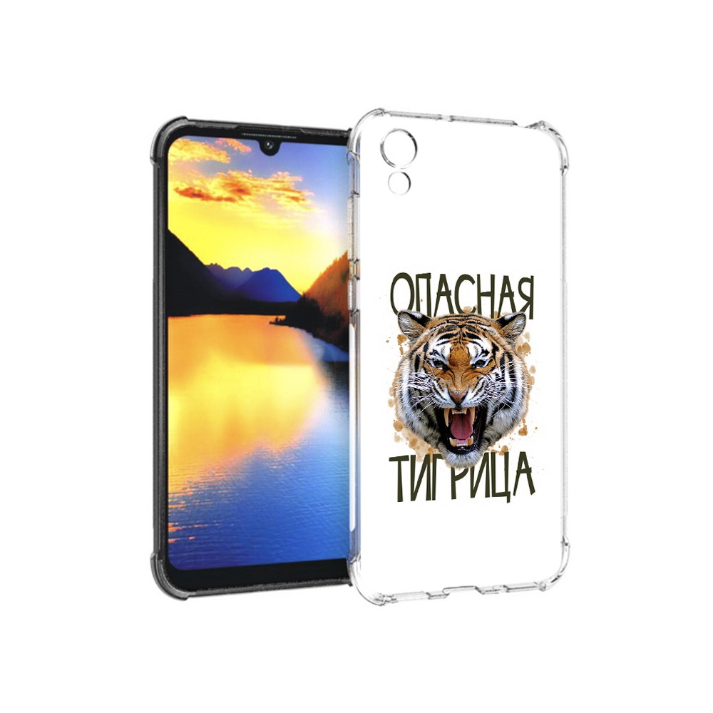

Чехол MyPads Tocco для Huawei Y5 опасная тигрица, Прозрачный, Tocco