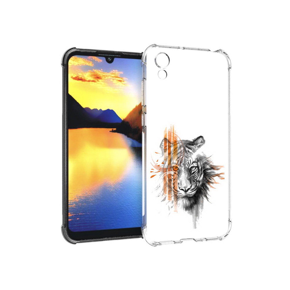 

Чехол MyPads Tocco для Huawei Y5 огненный тигр, Прозрачный, Tocco