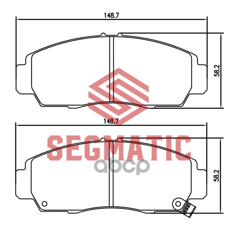 Колодка Торм Диск Пер Honda Civic 1.8 2005-2012 H SEGMATIC SGBP2610