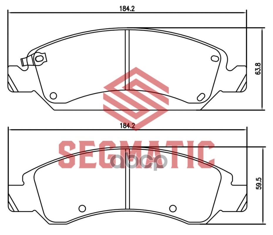 Колодка Торм Диск Пер Chevrolet Tahoe 5.3 2007-201 SEGMATIC SGBP2647