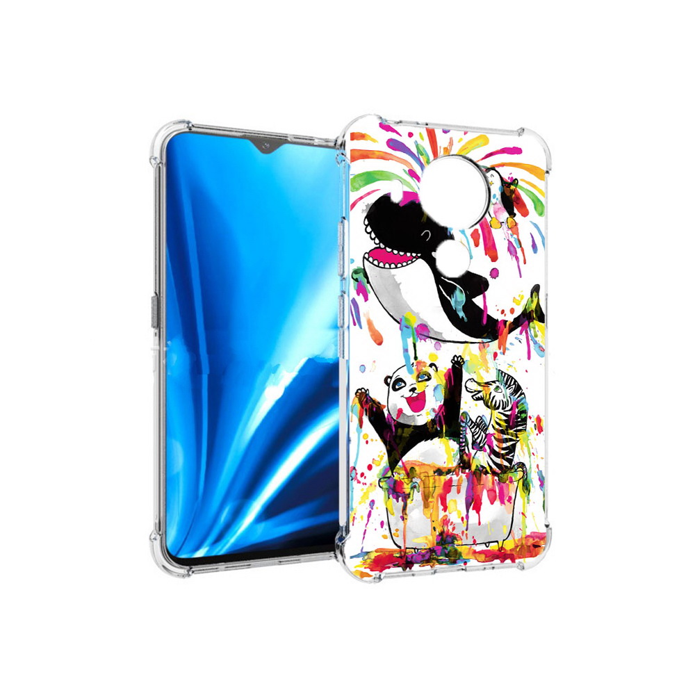 

Чехол MyPads Tocco для Nokia 5.4 Хиппи кит (PT156621.100.191), Прозрачный, Tocco