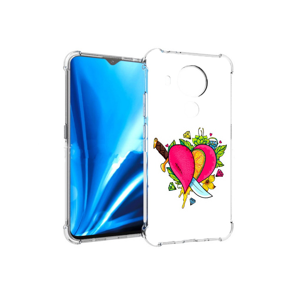 

Чехол MyPads Tocco для Nokia 5.4 Фруктовое сердце (PT156621.100.188), Прозрачный, Tocco