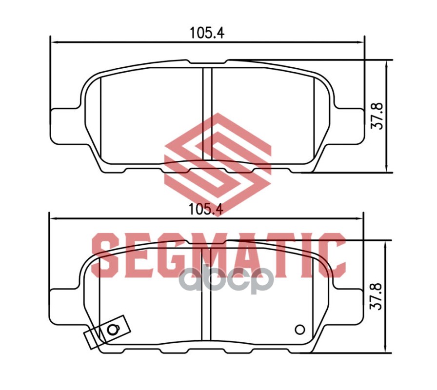 Колодка Торм Диск Зад Nissan X-Trail 2.0 2007-2013 SEGMATIC SGBP2551