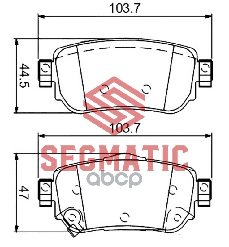 

Колодка Торм Диск Зад Nissan Qashqai 2.0 2014- Ni SEGMATIC SGBP2581