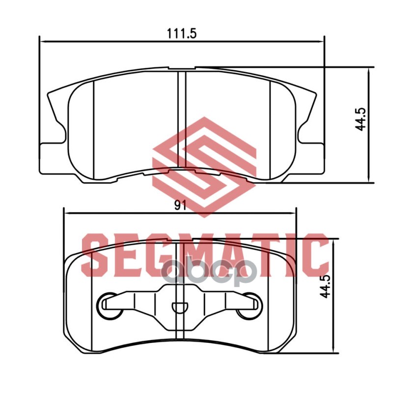 Колодка Торм Диск Зад Mitsubishi Outlander 2.4 200 SEGMATIC SGBP2573