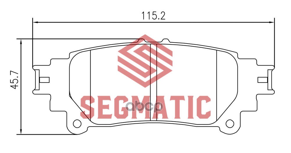 Колодка Торм Диск Зад Lexus Rx 3.5 2008-2015 Lexu SEGMATIC SGBP2619