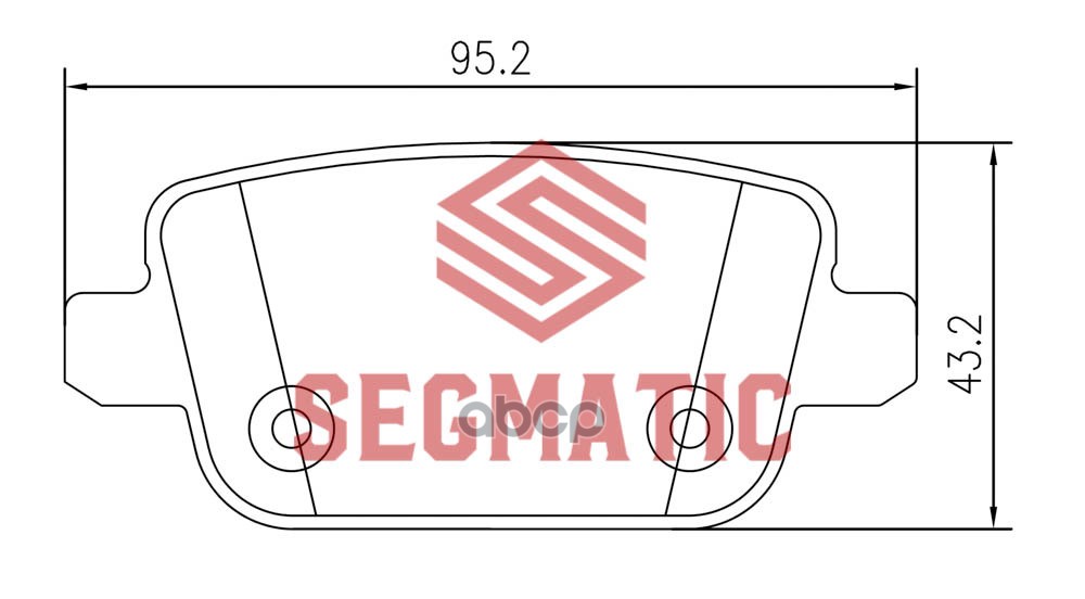 Колодка Торм Диск Зад Ford Mondeo 2.0 2007-2014 F SEGMATIC SGBP2606