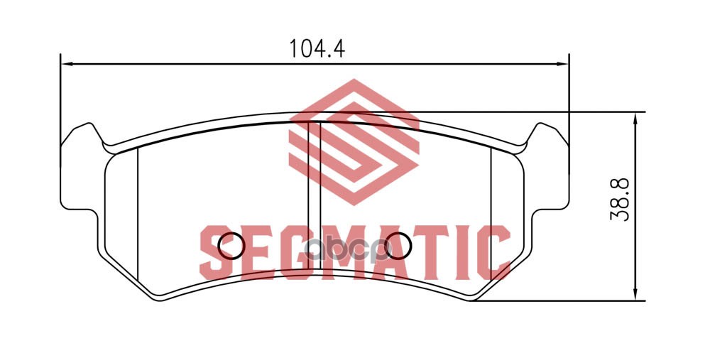 Колодка Торм Диск Зад Chevrolet Lacetti 1.6 2005- SEGMATIC SGBP2612
