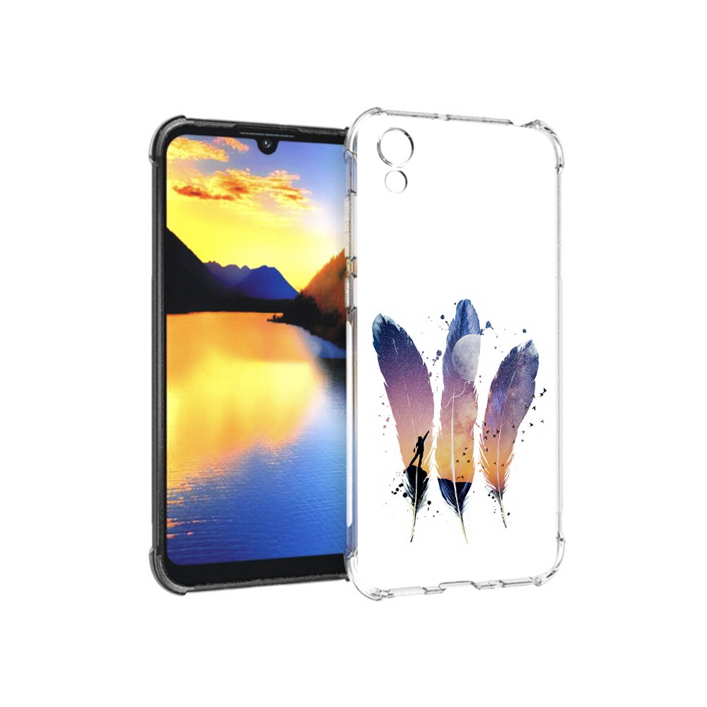 

Чехол MyPads Tocco для Huawei Y5 небесные перья, Прозрачный, Tocco