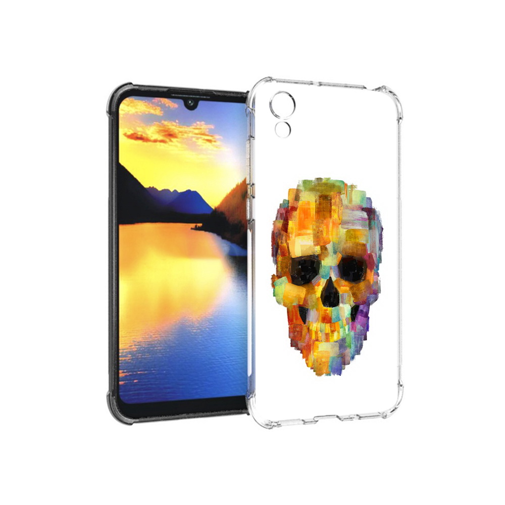 

Чехол MyPads Tocco для Huawei Y5 нарисованный череп, Прозрачный, Tocco