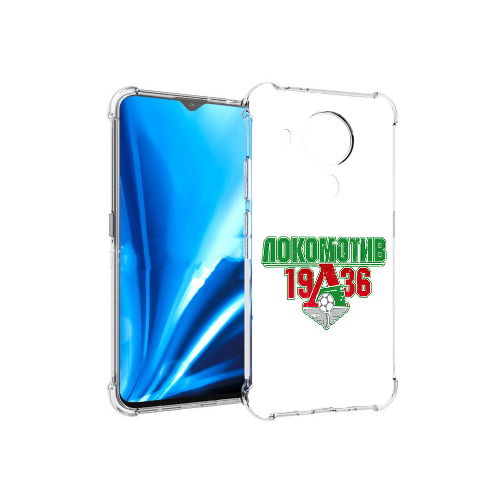 

Чехол MyPads Tocco для Nokia 5.4 ФК локомотив 1936 (PT156621.100.182), Прозрачный, Tocco