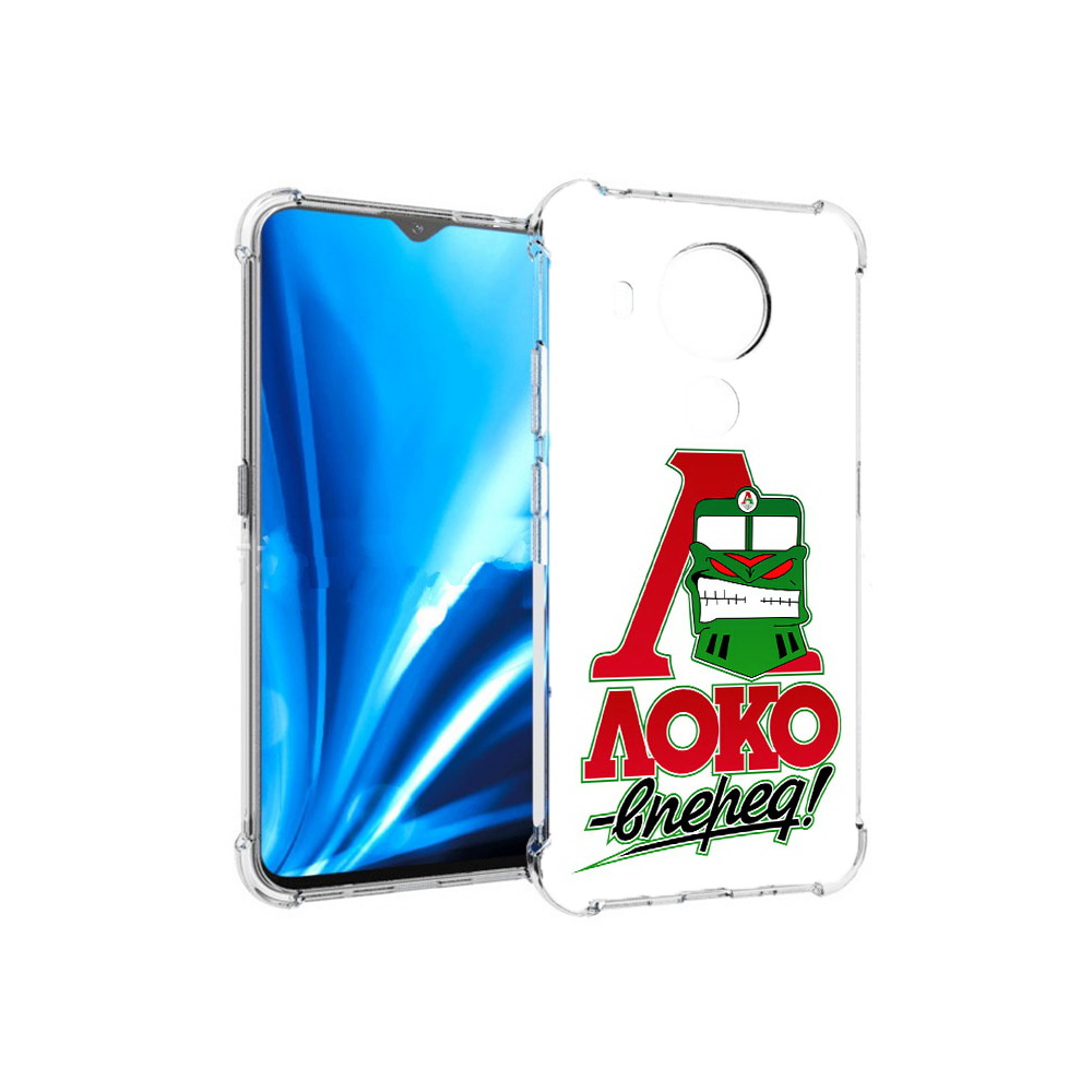 

Чехол MyPads Tocco для Nokia 5.4 ФК локо вперед (PT156621.100.181), Прозрачный, Tocco
