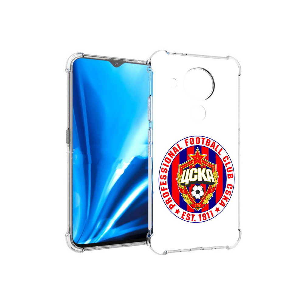 

Чехол MyPads Tocco для Nokia 5.4 ФК ЦСК логотип (PT156621.100.178), Прозрачный, Tocco