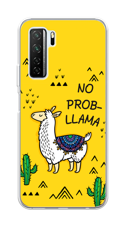 

Чехол Awog на Huawei Nova 7 SE "No probLLama", Желтый;черный;синий, 6102950-2