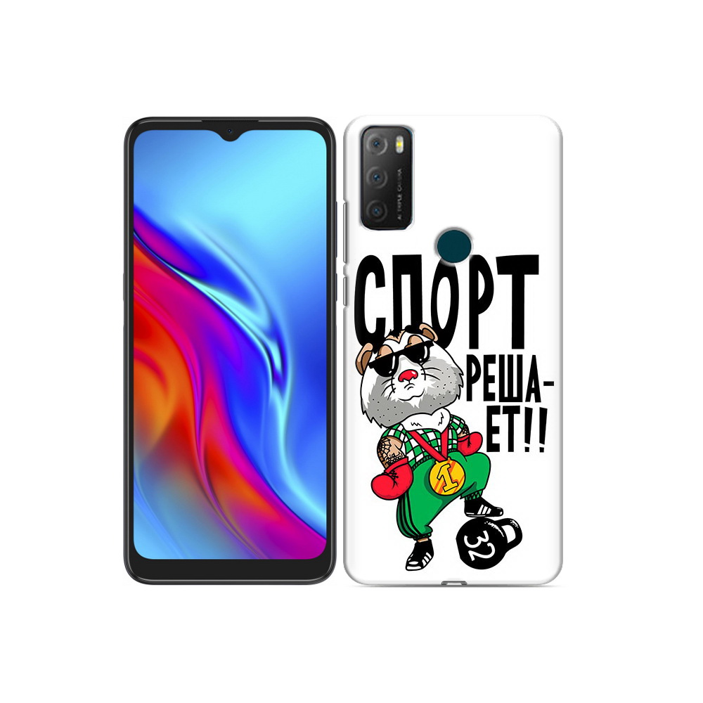 

Чехол MyPads Tocco для TCL 20e Спорт решает, Прозрачный, Tocco