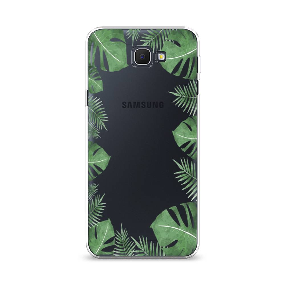 

Чехол Awog на Samsung Galaxy J5 Prime 2016 Листья папоротника рамка", Зеленый, 22950-8