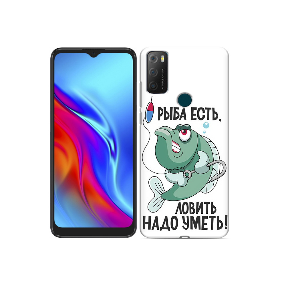 

Чехол MyPads Tocco для TCL 20e Рыба есть ,ловить надо уметь, Прозрачный, Tocco