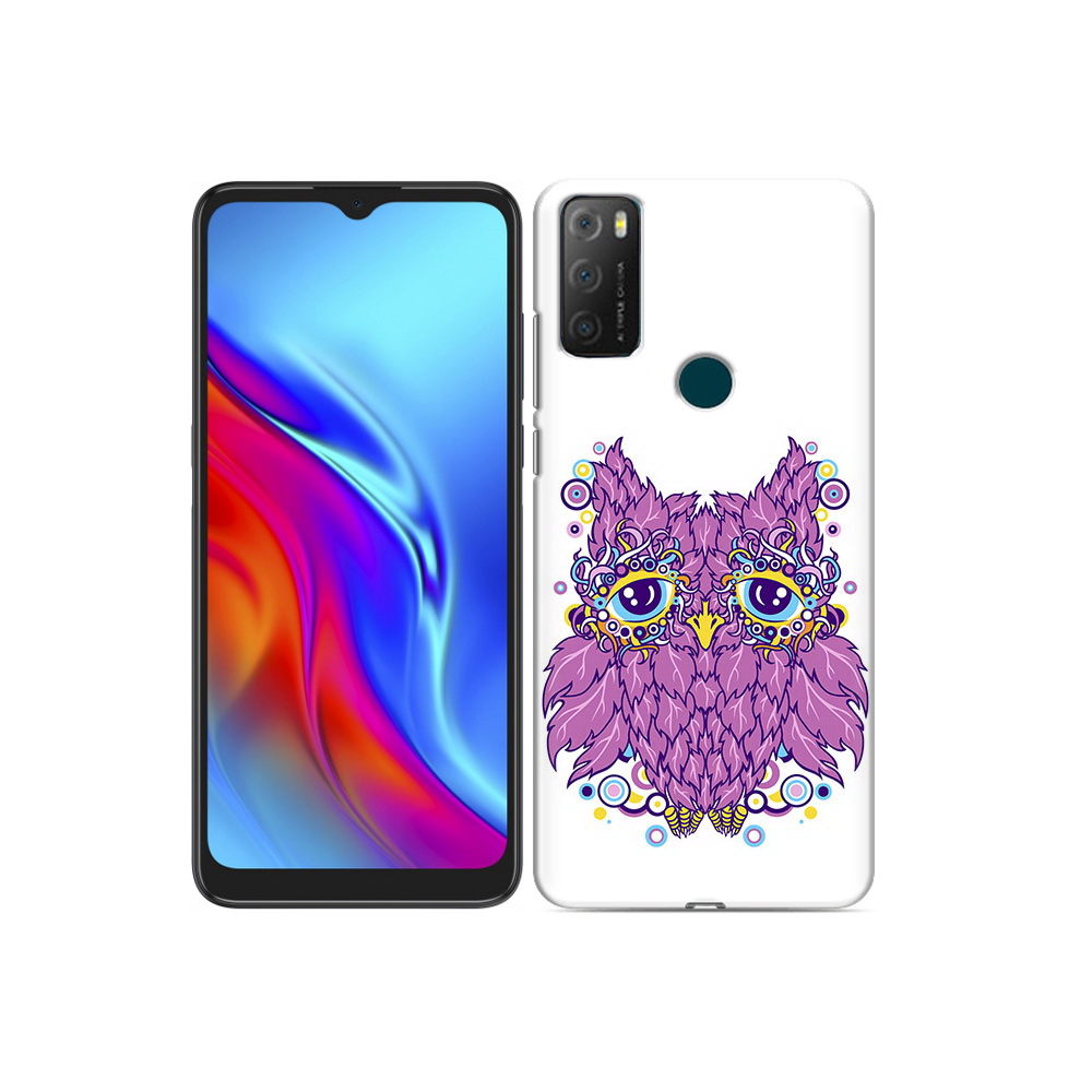 

Чехол MyPads Tocco для TCL 20e Розовая сова, Прозрачный, Tocco