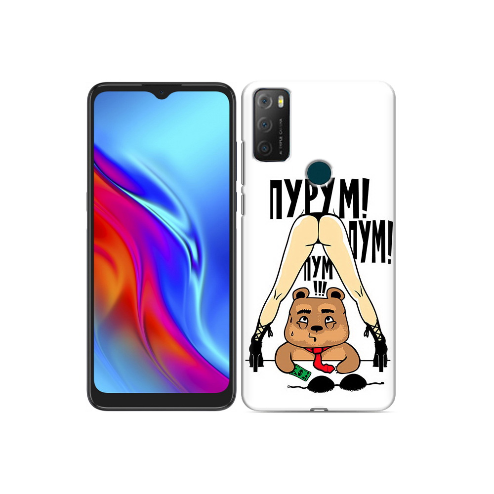 

Чехол MyPads Tocco для TCL 20e Пурум пум пум, Прозрачный, Tocco