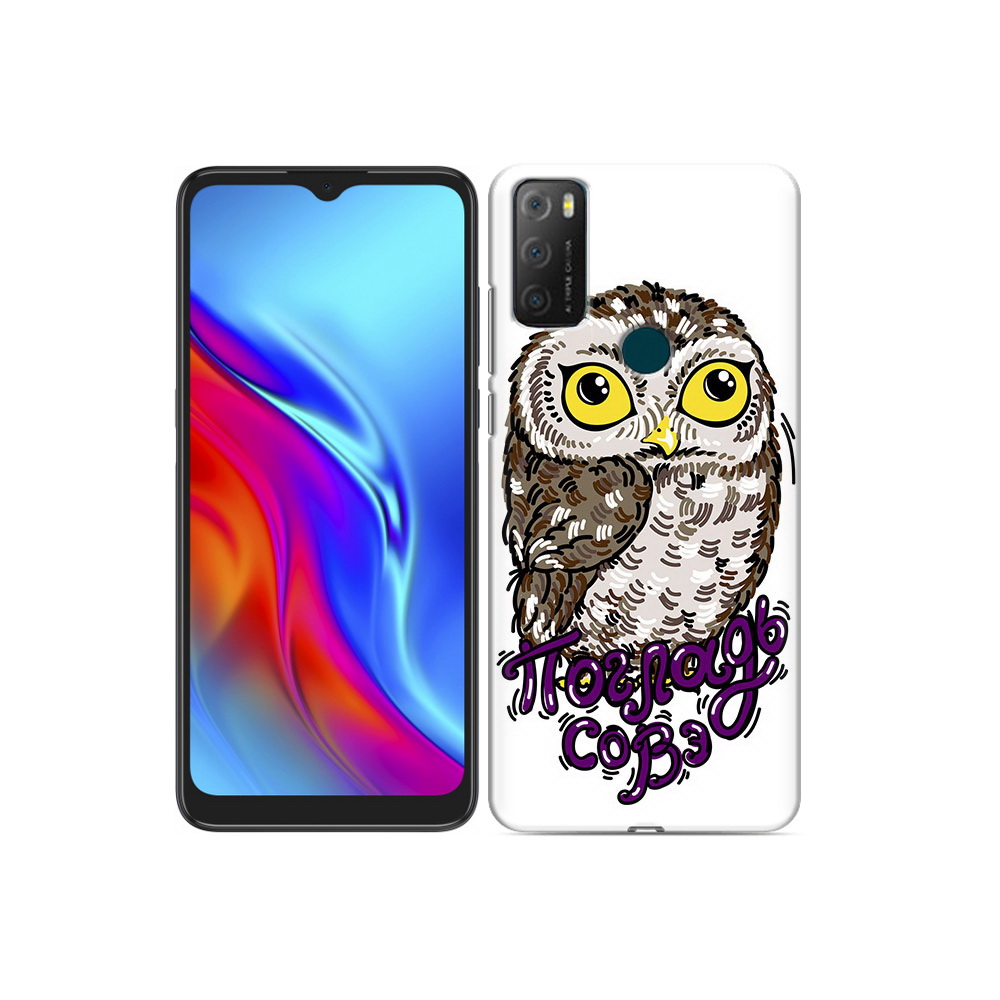 

Чехол MyPads Tocco для TCL 20e Погладь Совэ, Прозрачный, Tocco