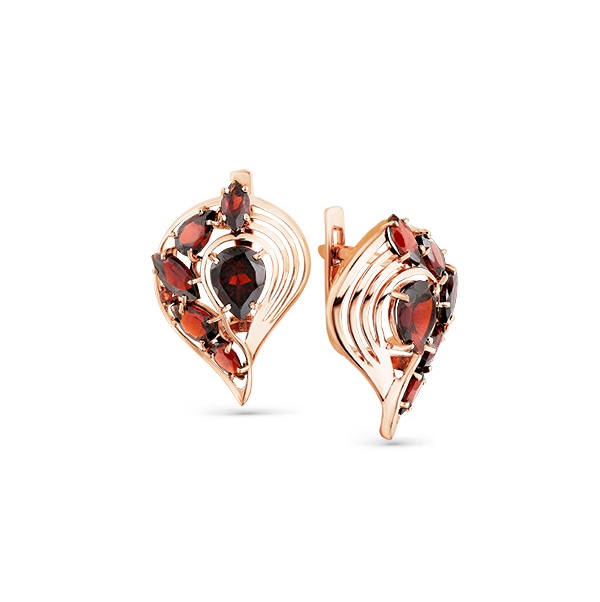 

Серьги из красного золота с гранатом Magic Stones 02-2-611-0300-010, 02-2-611-0300-010