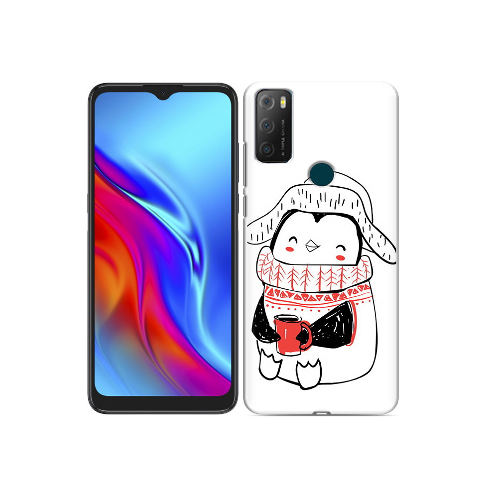 

Чехол MyPads Tocco для TCL 20e Милый пингвин, Прозрачный, Tocco