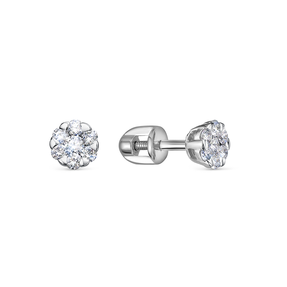 

Серьги из белого золота с бриллиантом Vesna jewelry 41600-251-00-00, 41600-251-00-00