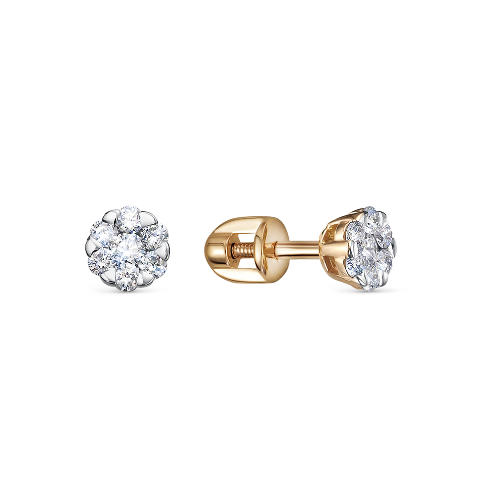 

Серьги из красного золота с бриллиантом Vesna jewelry 41600-151-00-00, 41600-151-00-00
