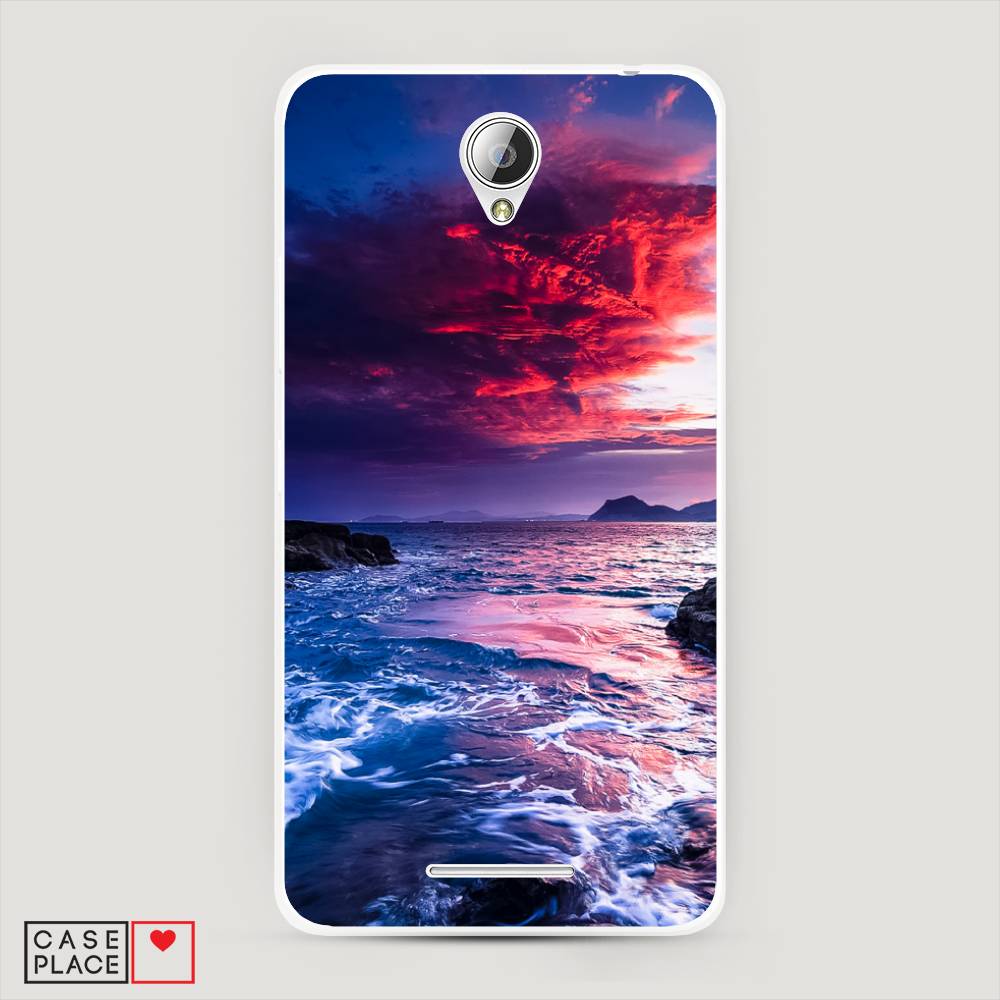 

Чехол Awog на Lenovo A5000 / Леново A5000 "Волны 1", 111950-4