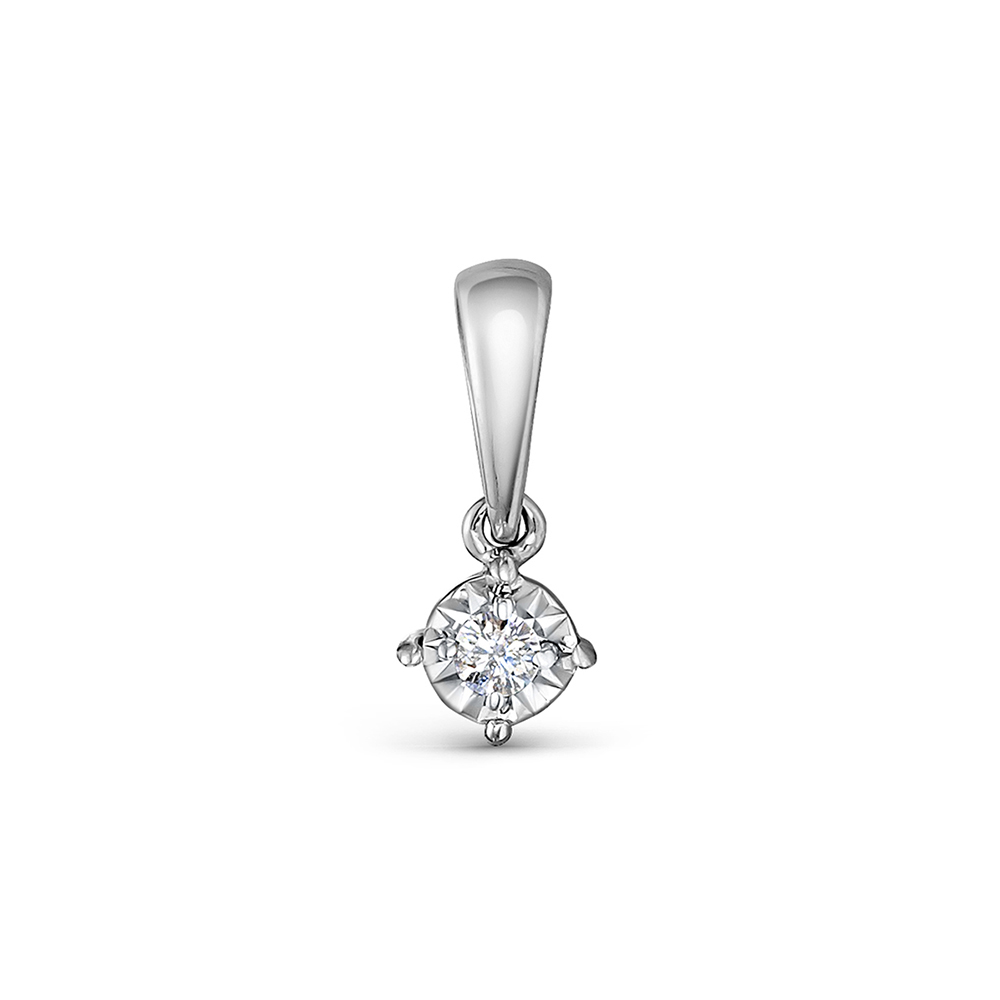 

Кулон из белого золота с бриллиантом Vesna jewelry 32053-259-00-00, 32053-259-00-00