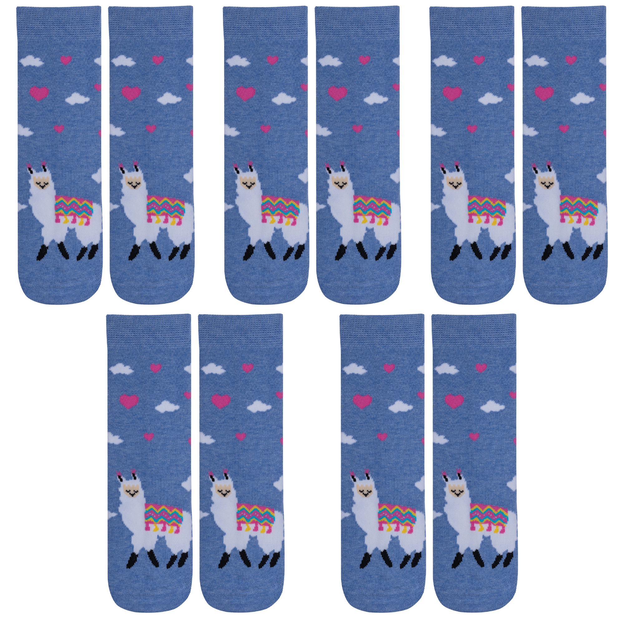 

Носки для девочек Rusocks 5-Д3-13159 цв. синий; белый; розовый р. 24, 5-Д3-13159
