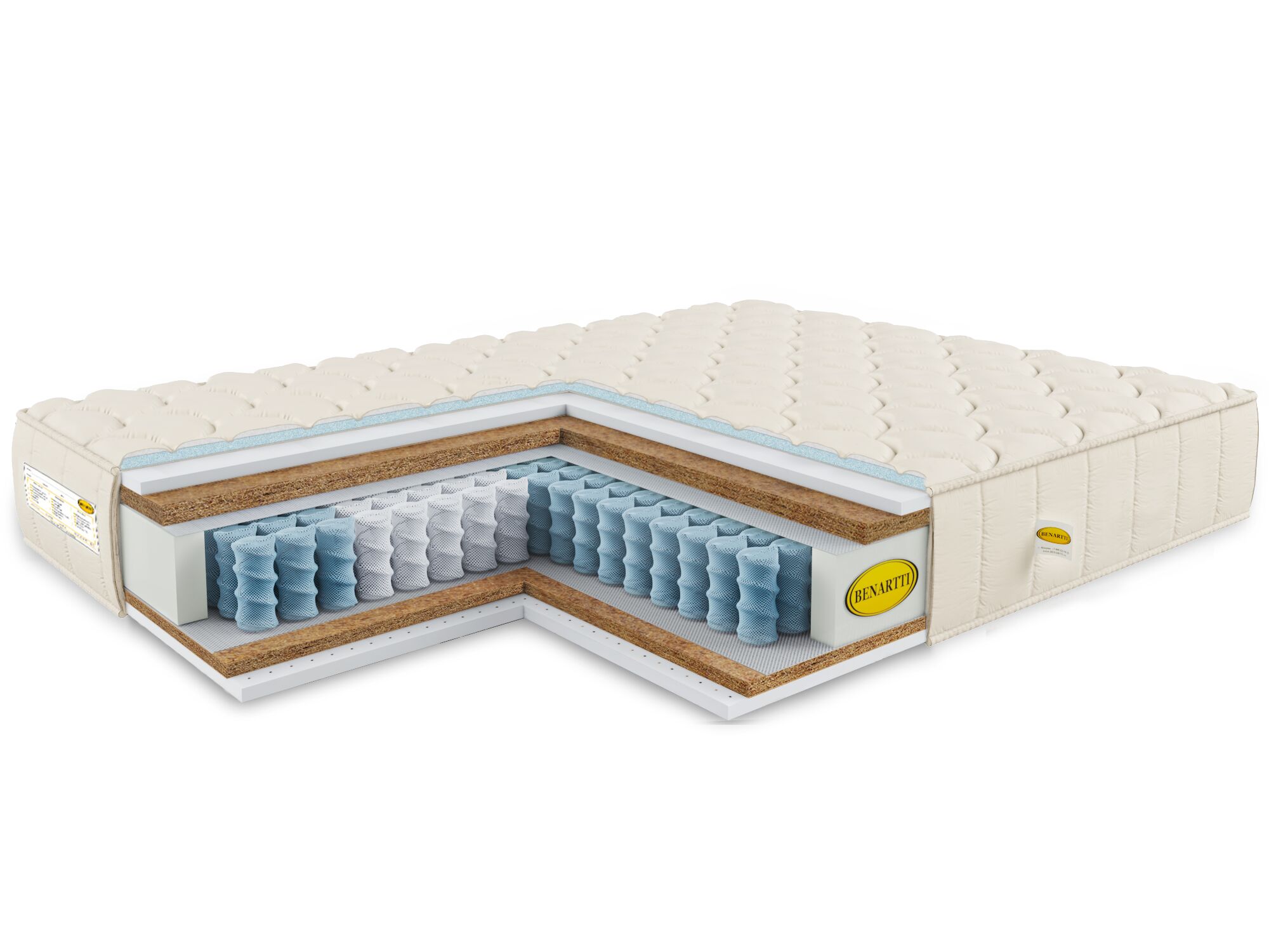 

Матрас Benartti Optimal Max Duo TFK 135x180, Бежевый, Optimal Max Duo TFK