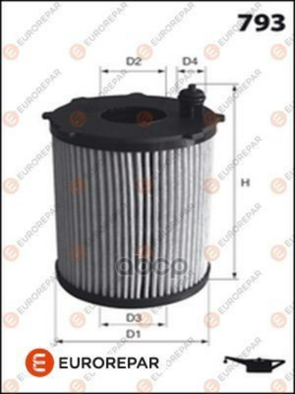 

Фильтр Масляный Bmw 1, 3, 5, 6, X3, Mini 10- EUROREPAR 16 192 700 80