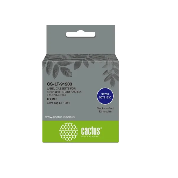 

Картридж для ленточных принтеров CACTUS CS-LT-91203 (CS-LT-91203) черный, совместимый, CS-LT-91203
