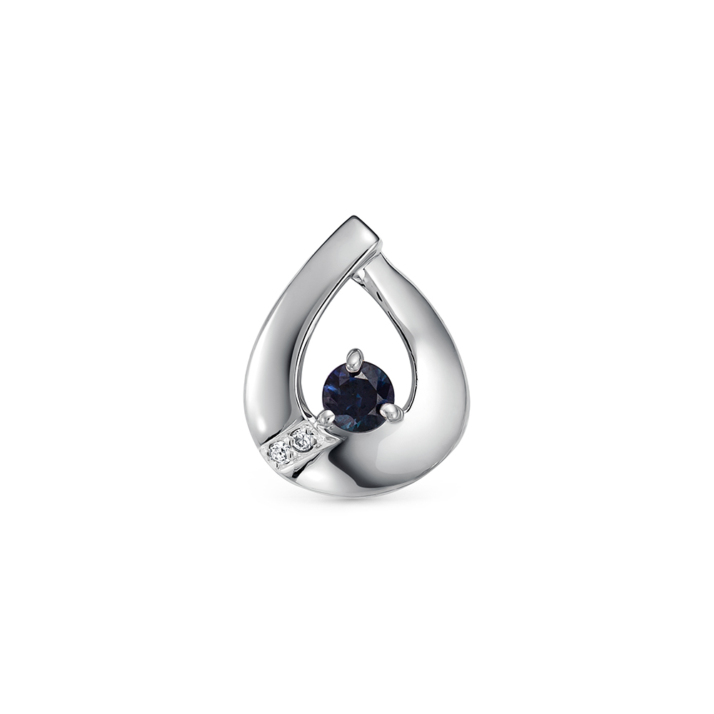 

Кулон из белого золота с сапфиром и бриллиантом Vesna jewelry 31387-251-13-00, 31387-251-13-00