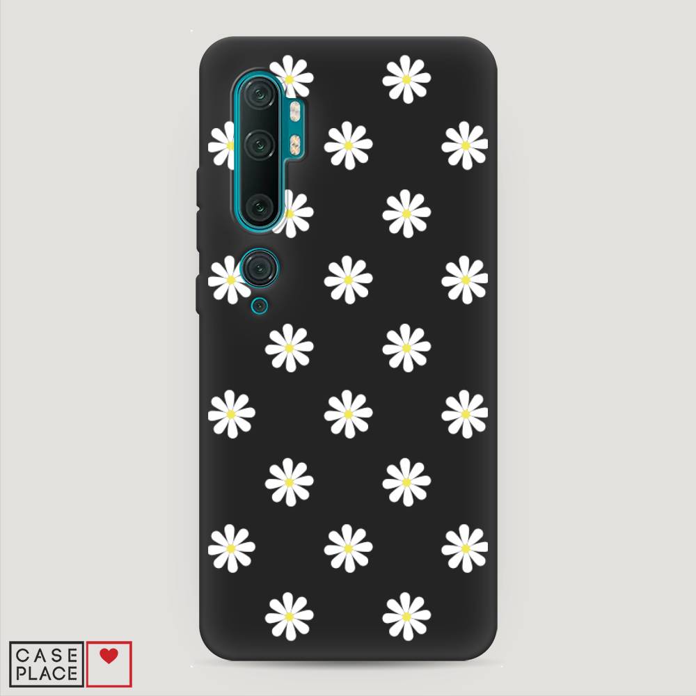 

Матовый силиконовый чехол "Маленькие ромашки" на Xiaomi Mi Note 10, 37352-1