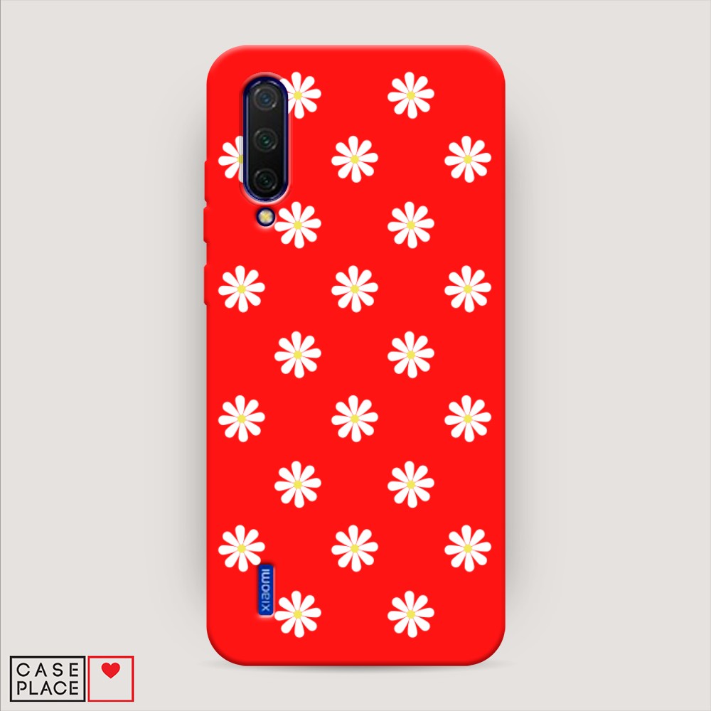 

Матовый силиконовый чехол "Маленькие ромашки" на Xiaomi Mi CC9, 36153-1