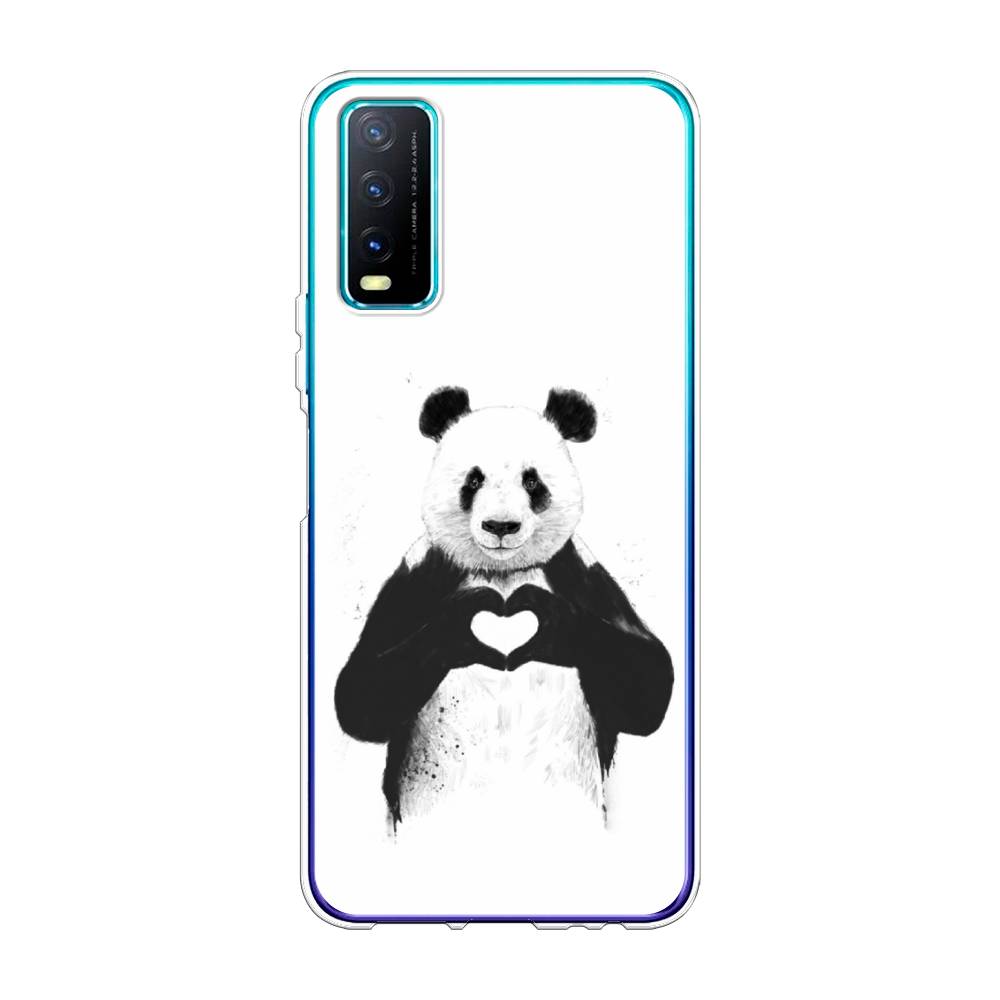 

Чехол Awog на Vivo Y20 "Панда love", Разноцветный, 263650-10