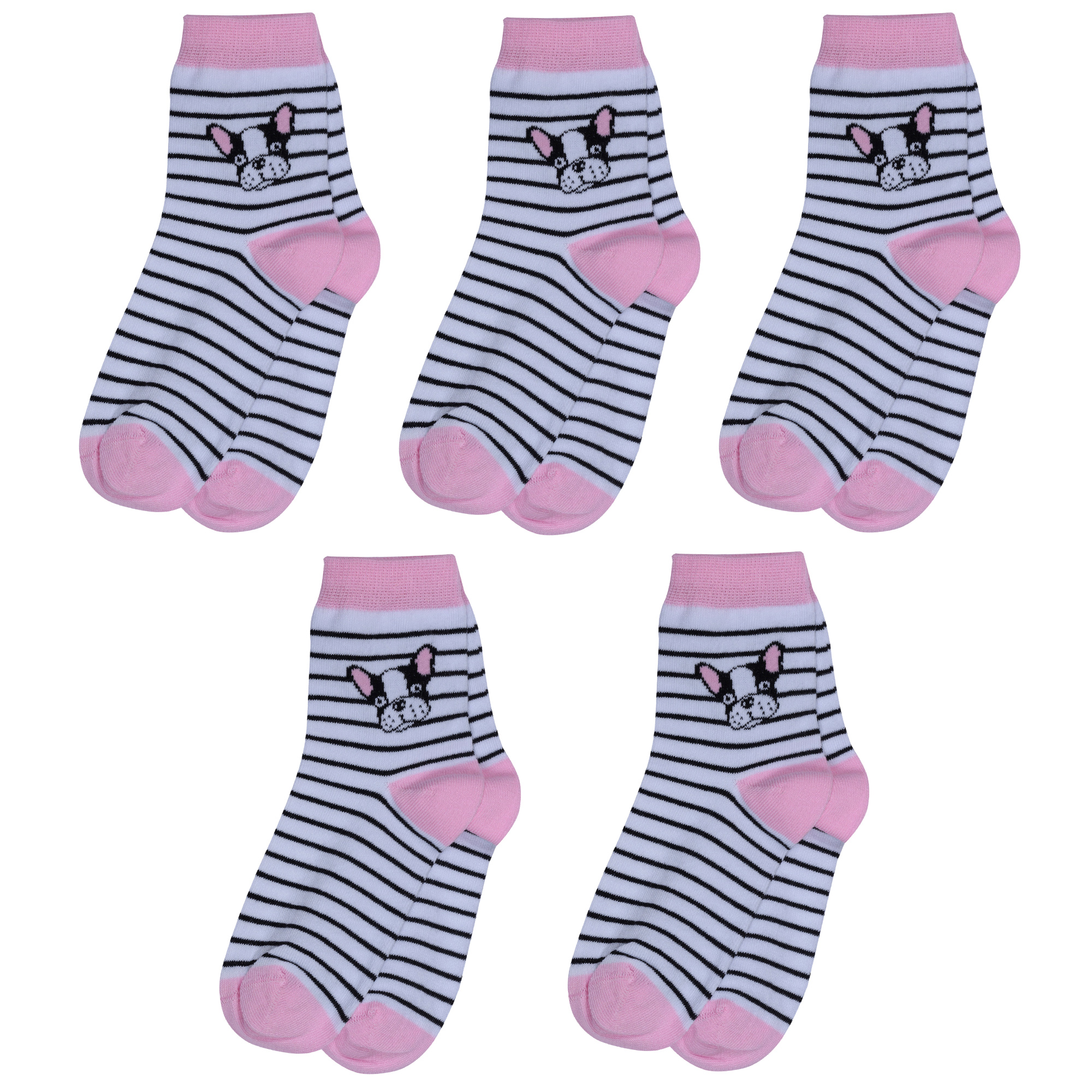 

Носки для девочек Rusocks 5-Д3-13156 цв. белый; розовый р. 24, 5-Д3-13156