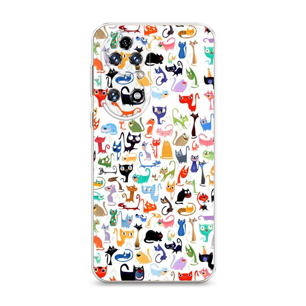 

Чехол на Huawei P50 "Цветные коты", Разноцветный, 6104950-1