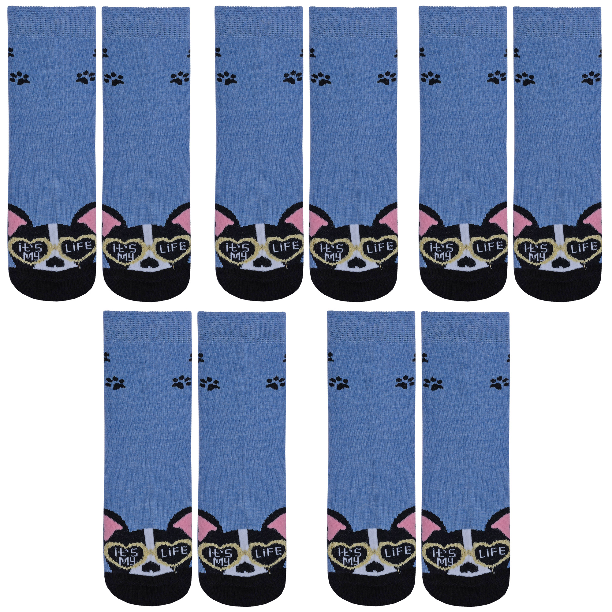 

Носки для девочек Rusocks 5-Д3-13156 цв. синий; черный р. 26-28, 5-Д3-13156