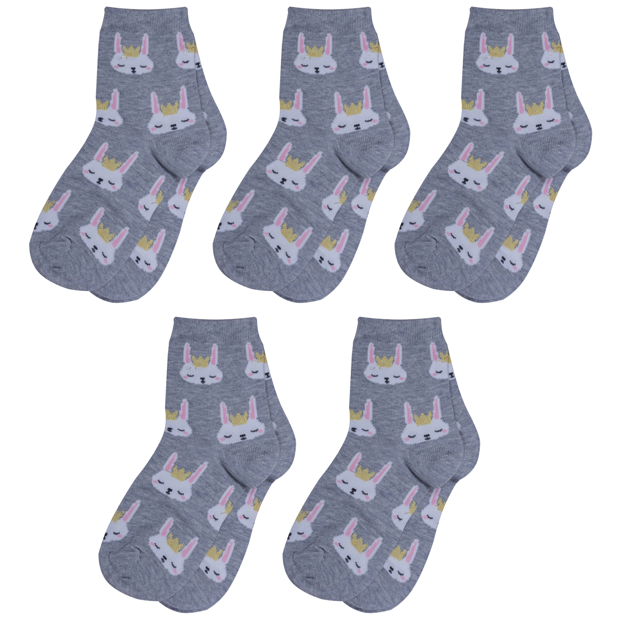 

Носки для девочек Rusocks 5-Д3-13055 цв. серый; белый р. 24, 5-Д3-13055