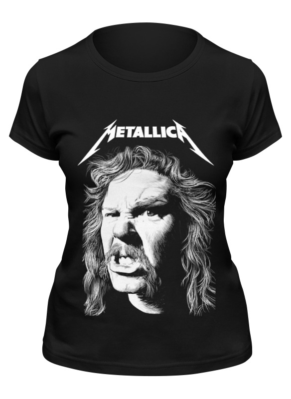 

Футболка женская Printio Metallica черная S, Черный, Metallica