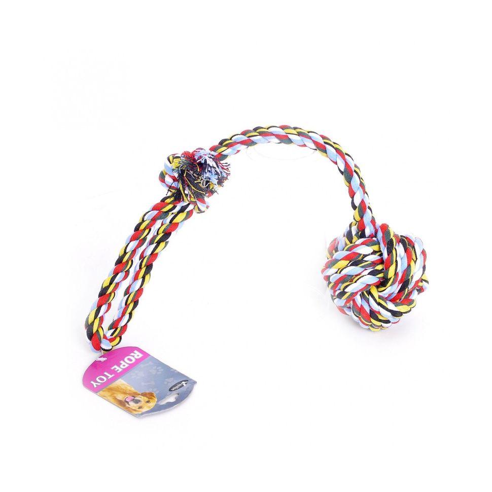 Игрушка Papillon для собак веревка с узлом, хлопок, 50*6,5см