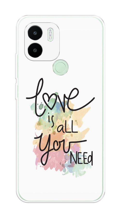 

Чехол на Xiaomi Redmi A1+/Redmi A2+/C51/C50 "Love is all you need", Белый;черный;зеленый, 318550-1